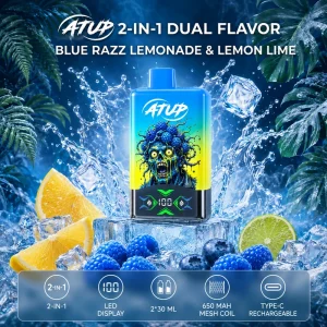 ATUP Blue Razz Lemonade & Lemon Lime – długotrwały wkład do e-papierosa (60 000 zaciągnięć)
