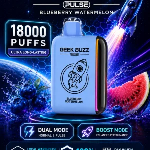 GEEK BUZZ PULSE – długopisowy vaporizer o smaku jagodowo-arbuzowym, 18 tys. zaciągnięć