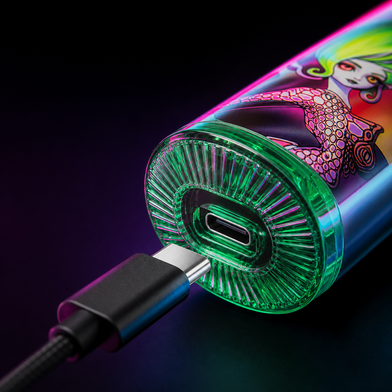 Port ładowania USB-C w FUMOT RandM Tornado 9000