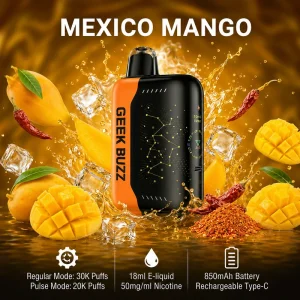 GEEKBUZZ Maxico Mango – jednorazowy vape na 25 000–30 000 zaciągnięć