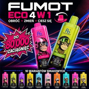 FUMOT ECO 4IN1 80K Puffs Disposable Vape – 4 smaki w 1