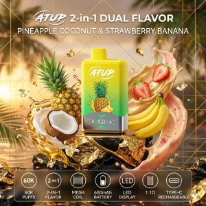 ATUP 60000 zaciągnięć – długopis do e-papierosów o smaku ananasowo-kokosowo-truskawkowo-bananowym