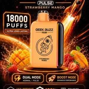 GEEK BUZZ PULSE Truskawka-mango, 18 tys. zaciągnięć, regulowany vaporizer
