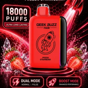GEEK BUZZ PULSE – mrożona truskawka, 18 tys. zaciągnięć, regulowany vaporizer