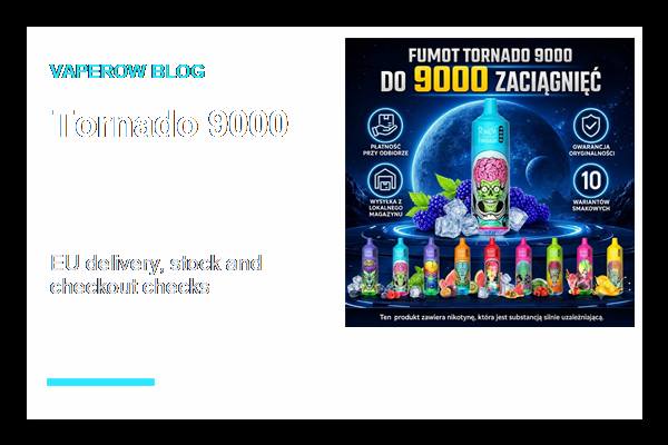 Płatność w UE Płatność i dostawa w UE dla FUMOT Tornado 9000 (ID#5)