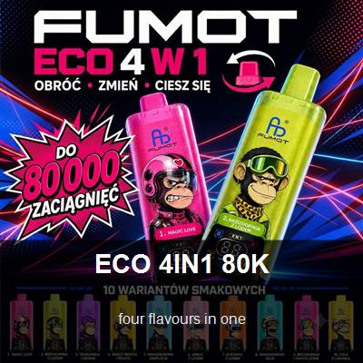 Jednorazowy vape FUMOT ECO 4IN1 80K – zdjęcie blogowe (ID#1)