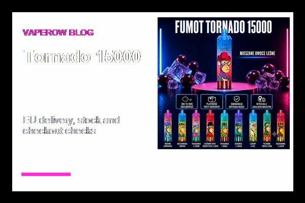 Finalizacja zakupu w UE Finalizacja zakupu i dostawa w UE dla FUMOT Tornado 15000 (ID#5)